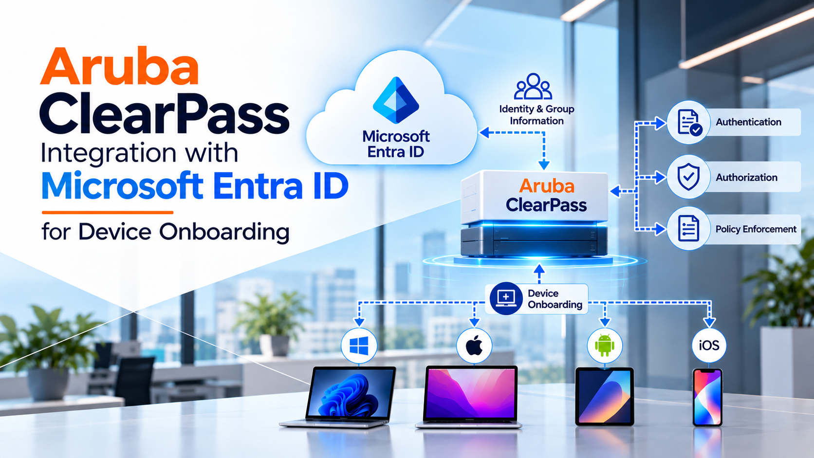 Aruba ClearPass Integration with Microsoft Entra ID for Device Onboarding