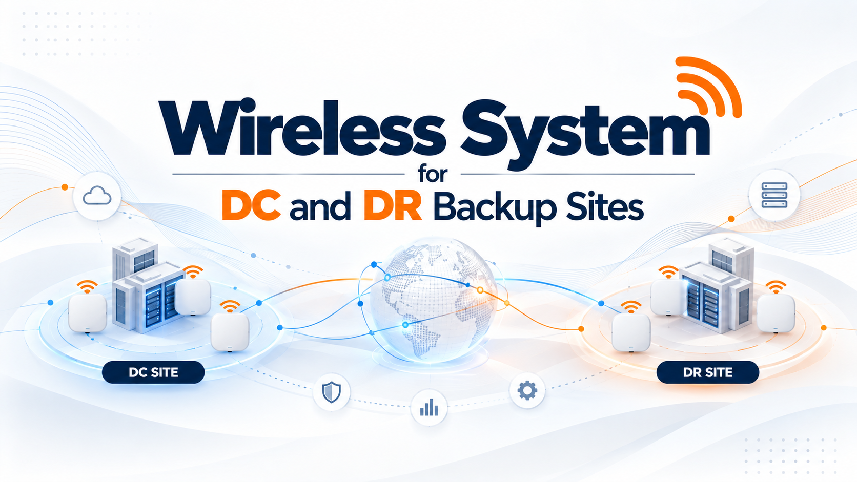 Wireless System for DC and DR Backup Sites